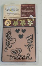 Spellbinders Shapeabilities Love Sentiments Metal Die