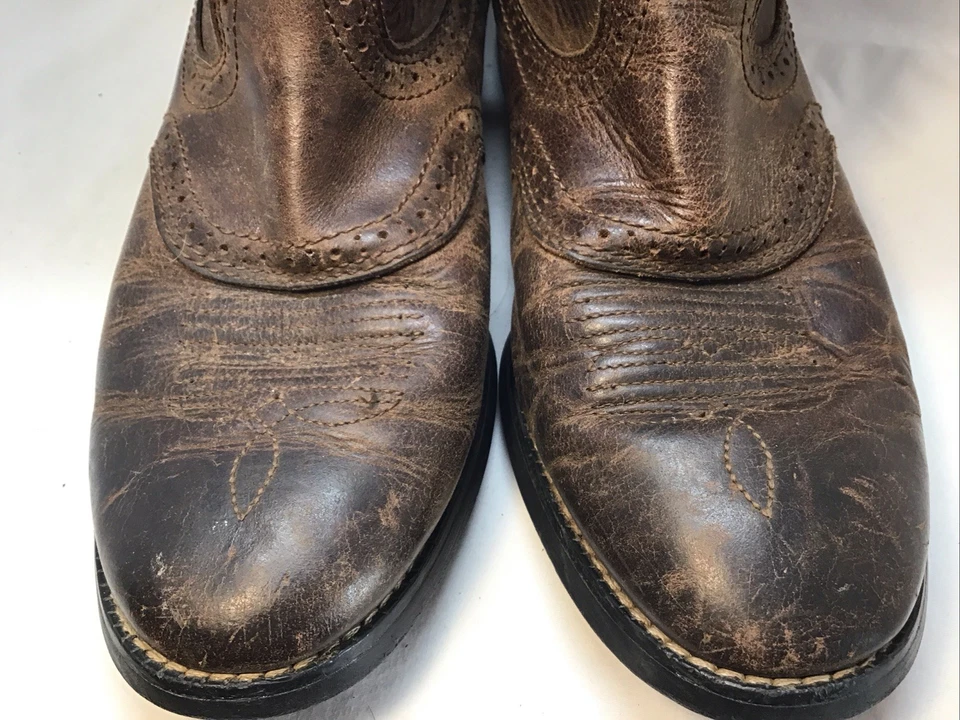 Bota vaquera occidental de cuero marrón para mujer Ariat 7.5B 1000160s Foto 4 de 4