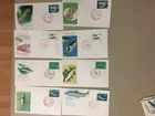 Eight Japan FISH fdc.Ech two same stamp,diff pictures