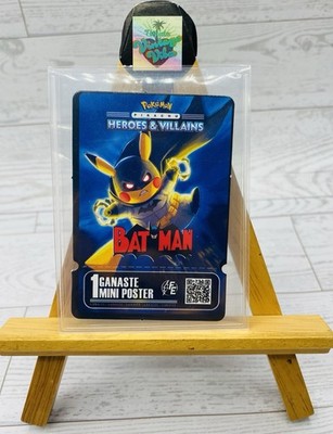 Pikachu as Batman DC Comics Heroes & Villain Non-Pokémon Fan Art Poster Prize