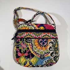 Vera Bradley Crossbody Adjustable Strap Shoulder Bag Rio Retired Floral Pattern