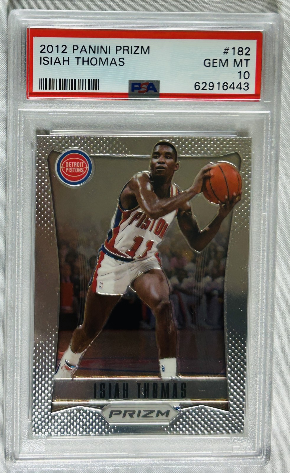 Isiah Thomas 2012 Panini Prizm #182 PSA 10 *A43