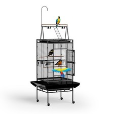 Portable 68in Parakeet Wire Bird Cage Finch, Canaries Hanging Travel Bird House