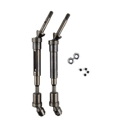 Black Front/Rear Steel Drive Shaft Fit For Traxxas Slash 4X4 Rustler VXL 1/10