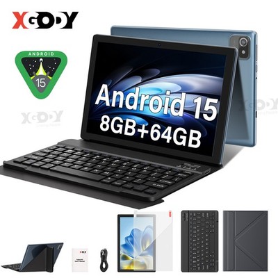 2025 Neu Tablet Android 15 Tablet 10.1 Zoll 8GB+64GB 5G WIFI 6000mAh Kamera 8MP