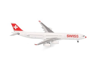 Herpa Wings 1:500 Swiss Intl Air Lines Airbus A340-300 HB-JMA ''Frauenfeld''