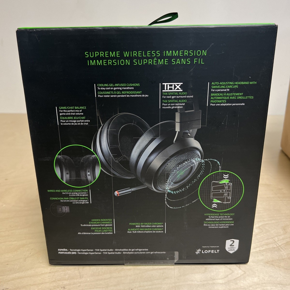 Razer Nari Ultimate Wired/Wireless Headband Headsets For Gaming