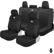 For Subaru Caterpillar Front Seat Covers Set Black Car Truck SUV Full Set Mesh