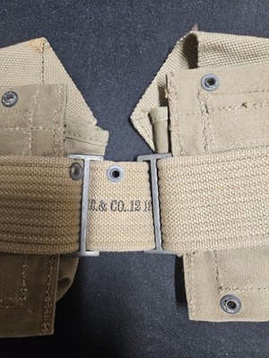 WW1 US ARMY M1918 BAR Gunners Belt With Cup Original | eBay