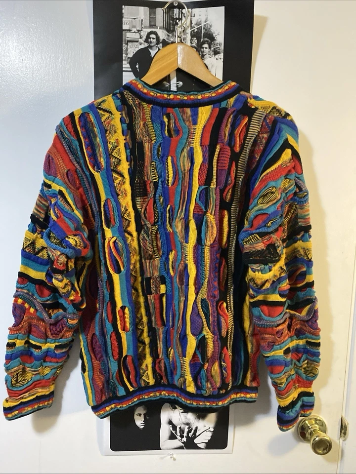 Suéter masculino vintage anos 90 estilo Tundra Canadá Coogi tamanho grande - Imagem 3 de 4