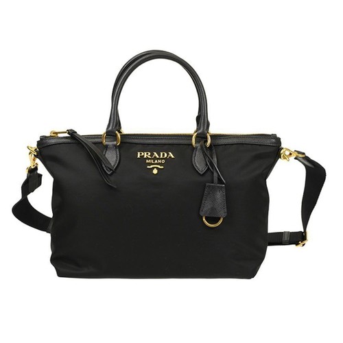 Prada Pocono Tote/Shoulder Bag Black 1BA104 ZMY F0002 68246328 [P]