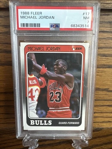 1988 Fleer Michael Jordan Card PSA 7 Chicago Bulls HOF 🐐🔥