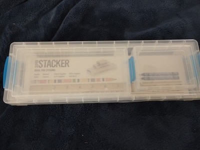 Super Stacker School Storage Kit,Clear, 3 Pieces