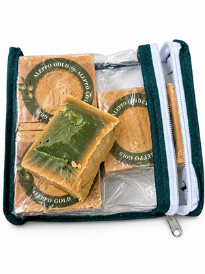 Seife 4er Set   10 % Lorbeeröl & 90% Olivenöl   Traditionelle Aleppo-Seife 800gr