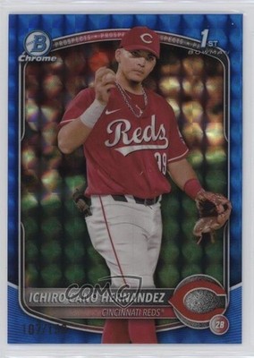 2025 Bowman Chrome Prospects Blue Geometric Refractor Ichiro Cano Hernandez 08jk