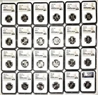 Washington Quarter 24-Coin Set - 1998 to 2012 - All NGC Certified - All MS 66