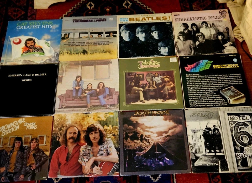 GIANT 101 LP Classic Rock LOT Dylan, Beatles, Rolling Stones, CSNY & more! - Imagem 3 de 4