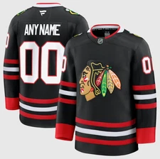 Men's Blackhawks 2026 Black Alternate All Stitched Jersey