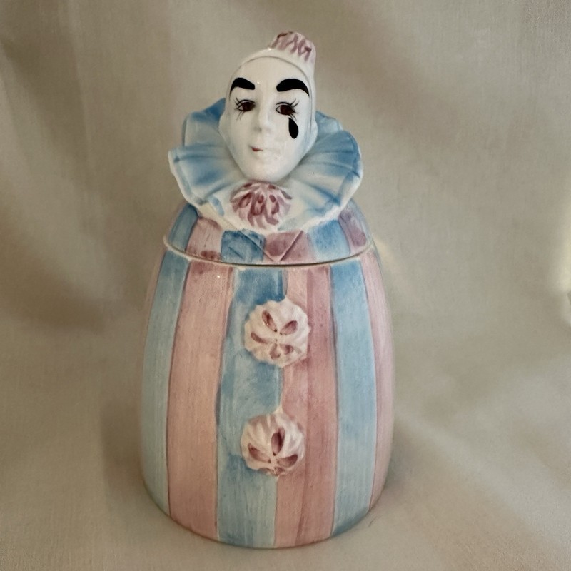 Vintage 1986 RECO Clown "Arabesque" Ditty Jar John McClelland Designer