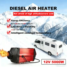 5KW Diesel Air Heater 12V Thermostat Quiet diesel cab heater for RV van  truck