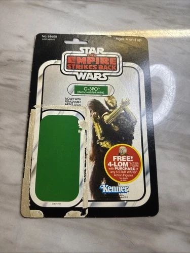 Vintage Star Wars 1982 CardBACK C-3PO Removable Limbs