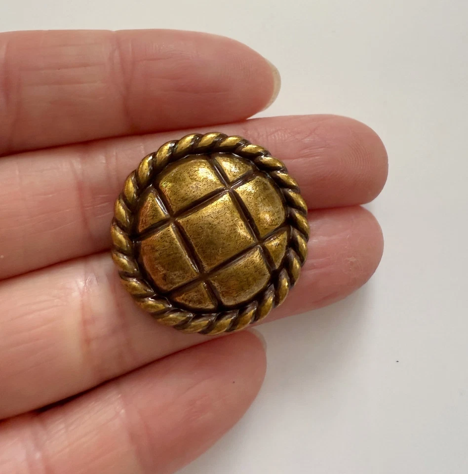 5PC Gold Metal Buttons Shank Buttons Sew On Buttons 25mm - Image 2 of 3