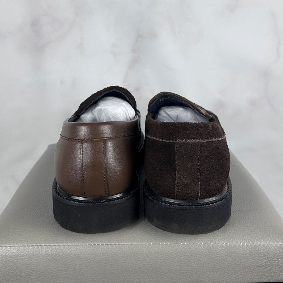Caminando Brown Weaving Loafer Size 11 Leather Suede Kith 