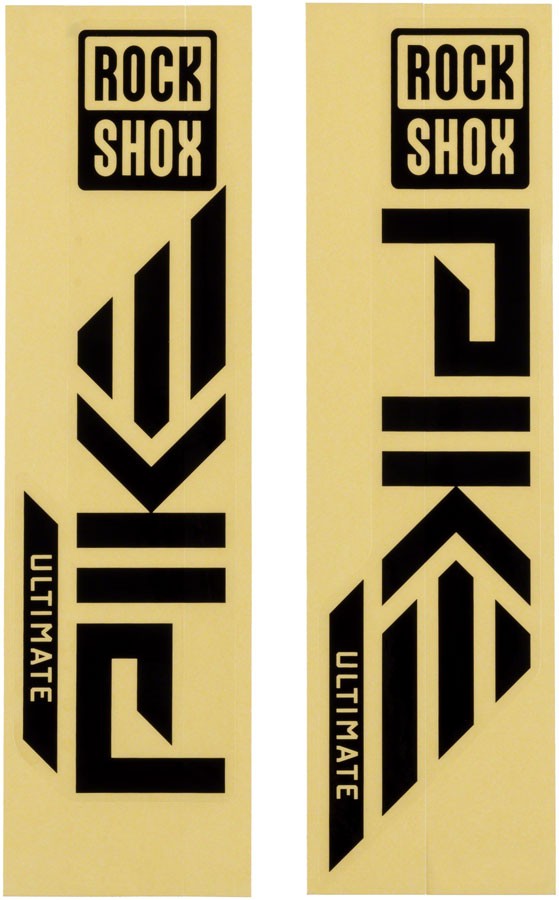 Набор наклеек для вилок RockShox - Pike Ultimate 27529 Черный глянец с серебром 5890₽