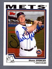 Shane Spencer Signed 2004 Topps Baseball #428 LSCM COA New York Mets