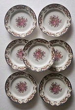 Antique Charles Field Haviland GDA Limoges France 6 1/4" Plates Set Of 7