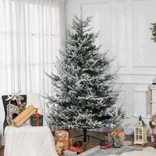 7.5' Artificial Christmas Tree with Realistic Branch Tips, Auto Open for Party