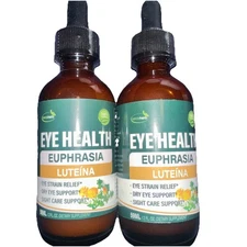 2 pack! Verdeherb Herbal Liquid Drops,Natural Eyebright Extract Support Ex:08/27