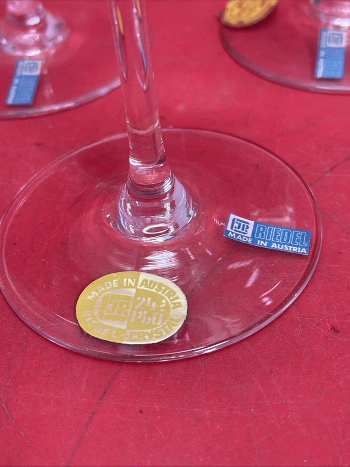 RIEDEL Wine Glasses, Set of 5 . --7" tall - Image 3 of 4