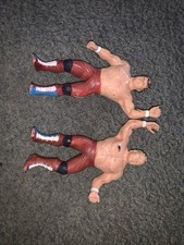 WWF LJN British Bulldogs Figures 1986 Wrestling WWE Davey Boy Smith Dynamite Kid