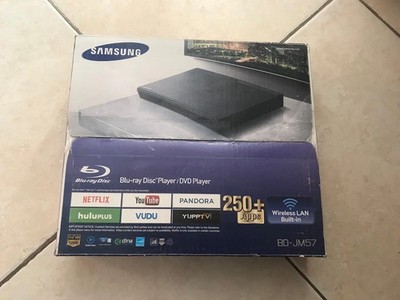 Samsung BD-JM57C Blu-Ray Disc/DVD Player w/Wi-Fi & Streaming Apps NEW Open Box