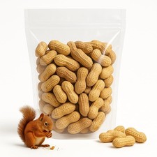 Crazy Nuts  USA Grown Whole in Shell Raw Peanuts for Birds and Squirrels, 10...