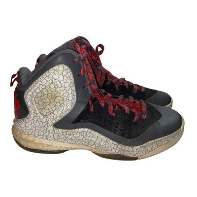 adidas D Rose 5 Boost Basketball Shoes Black Red White Crackle