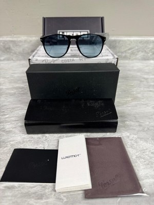 PERSOL | NEW | 9649S | 9649S 95 - Q8 | BLACK | GRADIENT BLUE