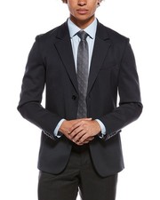 Valentino Wool-Blend Blazer Men's Grey 46