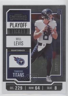 2023 Panini Contenders Playoff Ticket 183/199 Will Levis #97 Rookie RC 12yh