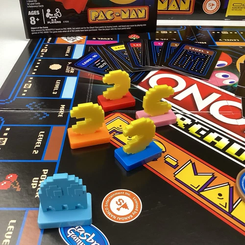 Monopoly PAC MAN Board Game Electronic Retro Arcade Bank Family Fun 2-4 Players - Picture 7 of 12