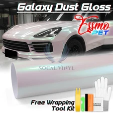 ESSMO PET Galaxy Dust Gloss Aurora White Auto Car Vinyl Wrap Decal Sticker