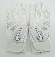 Nike Hyperdiamond Batting Gloves Women's Large White/Grey