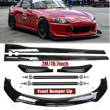 Front Bumper Lip Splitter Spoiler Side Skirts Strut Rod For Honda S2000 00-09