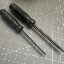 Stanley Black Handle USA Screwdriver Set #2 Phillips Head & Slotted Flat Head