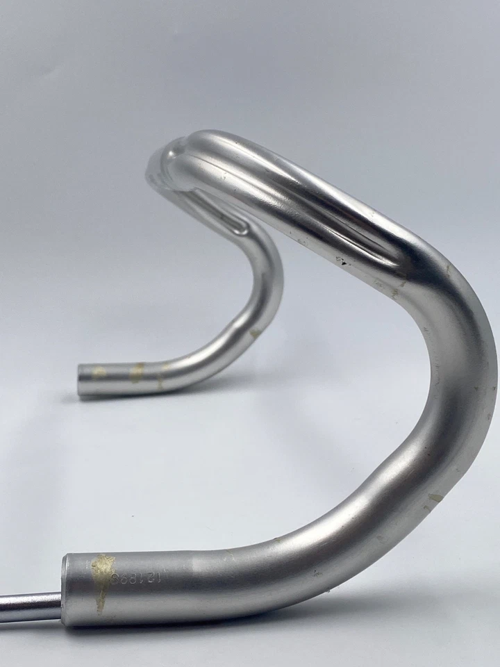 Manubrio bici corsa ITM S. Italia Pro 225 Anatomica 43 road bike handlebar 25,9ø - Immagine 2 di 4