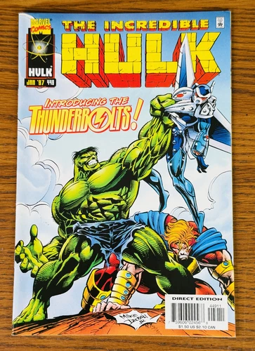 THE INCREDIBLE HULK #449 1ST APPEARANCE OF THE THUNDERBOLTS Marvel 1997 VTG