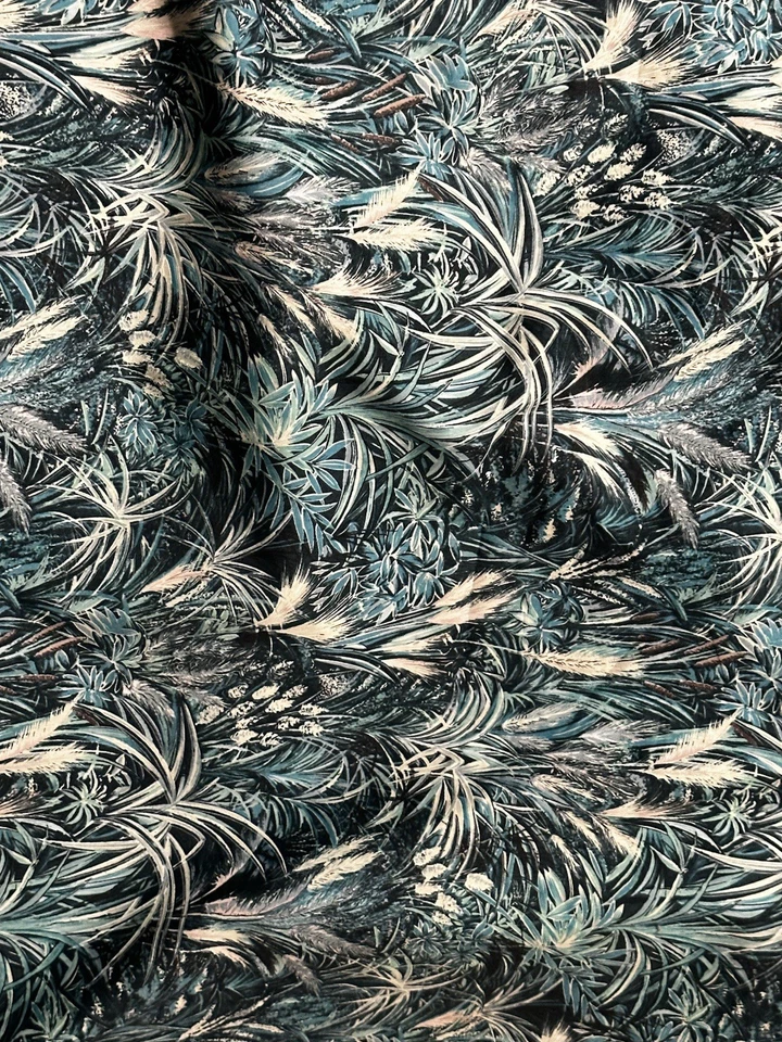 TELA ACOLCHADA 2 YARD Robert Kaufman Jennifer Sampou Nature Collection verde azulado 5 disponibles Foto 4 de 4