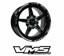 VMS Racing Drag Wheel 5 Spoke V-Star 17x9 | 5X114.3 |+35 ET | 5x4.5"| 6.4” BS|