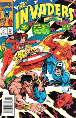 Invaders #1 Marvel Comics Newsstand 05/93 (VFNM 9.0/Stock Photo)